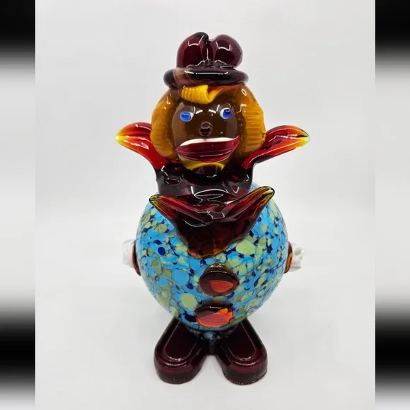 Murano Glass Clown Large Belly - Picture 1 of 8